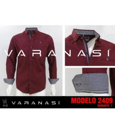 CAMISA CABALLERO MANGA LARGA VARANASI