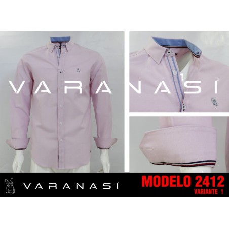 CAMISA CABALLERO MANGA LARGA VARANASI