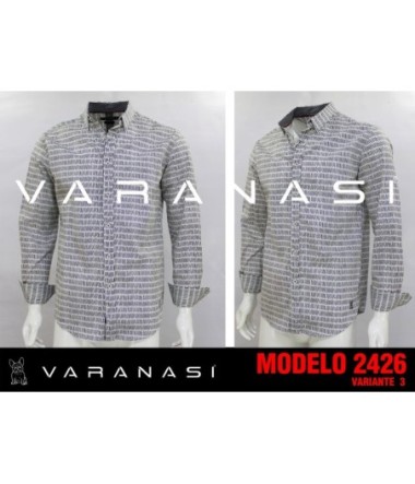 CAMISA CABALLERO MANGA LARGA VARANASI