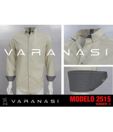CAMISA CABALLERO MANGA LARGA VARANASI