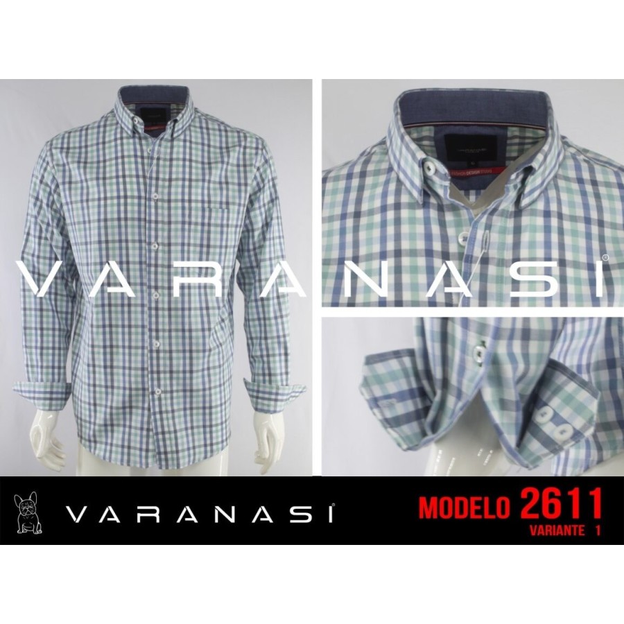 CAMISA CABALLERO MANGA LARGA VARANASI