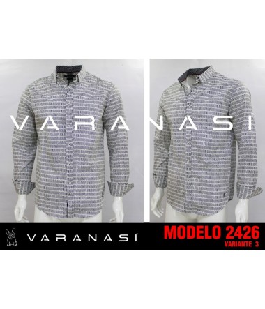 CAMISA CABALLERO MANGA LARGA VARANASI