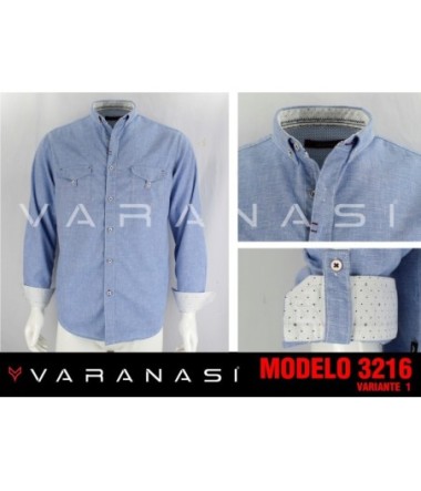 CAMISA CABALLERO MANGA LARGA VARANASI