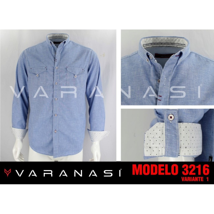 CAMISA CABALLERO MANGA LARGA VARANASI