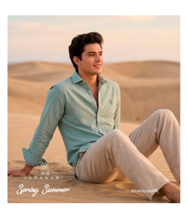 CAMISA CABALLERO MANGA LARGA VARANASI