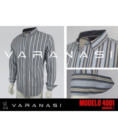 CAMISA CABALLERO MANGA LARGA VARANASI