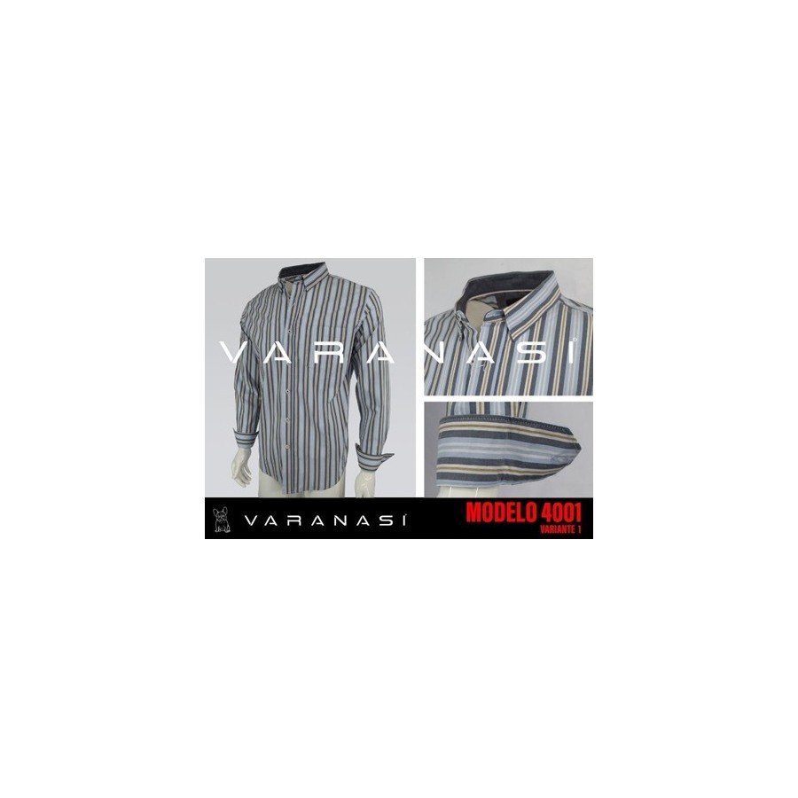 CAMISA CABALLERO MANGA LARGA VARANASI