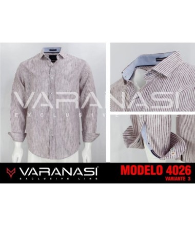 CAMISA CABALLERO MANGA LARGA VARANASI