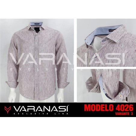 CAMISA CABALLERO MANGA LARGA VARANASI