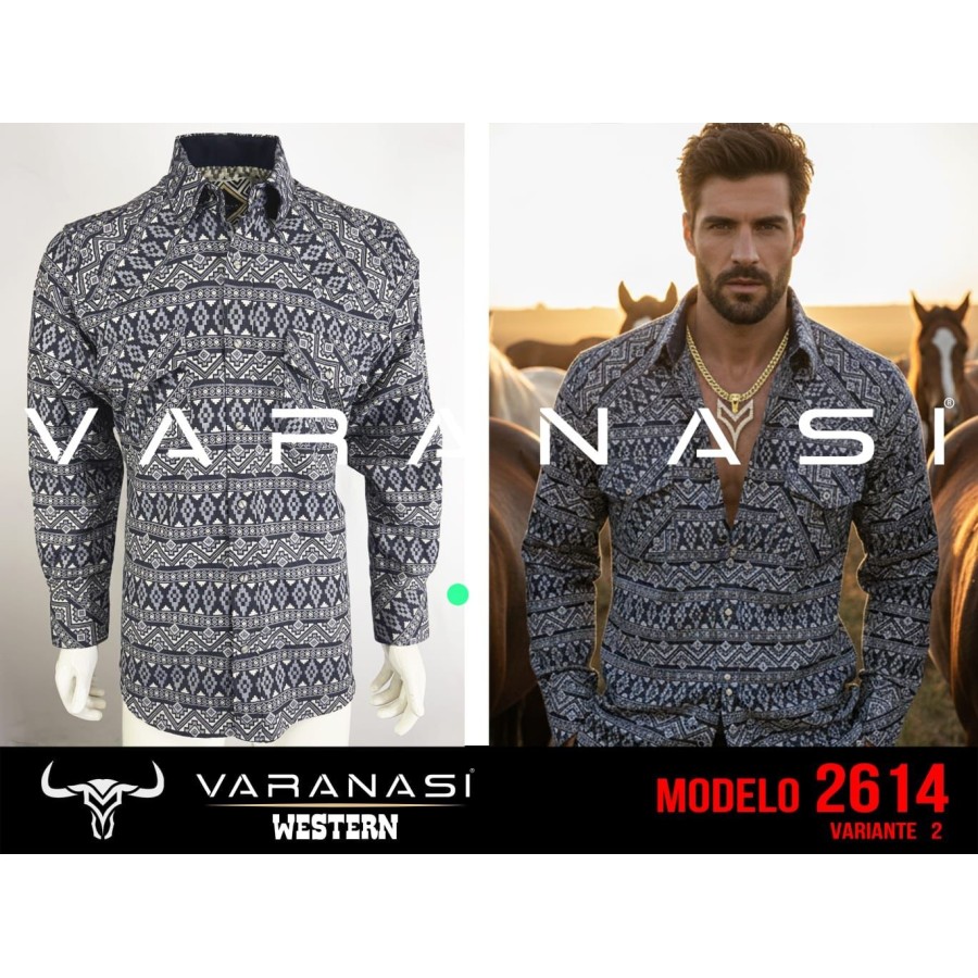 CAMISA CABALLERO MANGA LARGA VARANASI