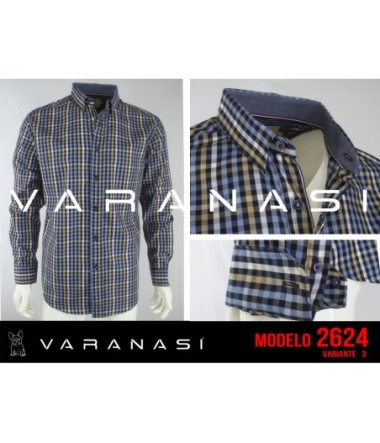 CAMISA CABALLERO MANGA LARGA VARANASI