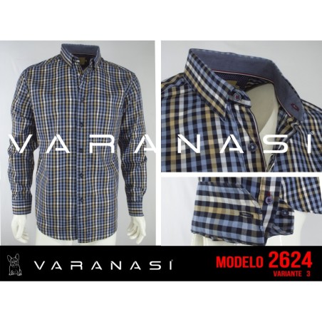CAMISA CABALLERO MANGA LARGA VARANASI
