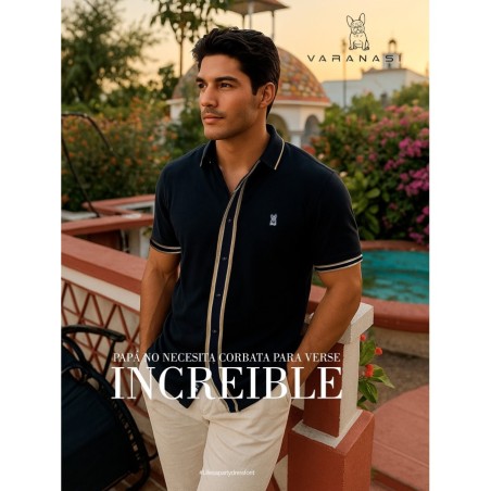 PLAYERA TIPO POLO CABALLERO VARANASI
