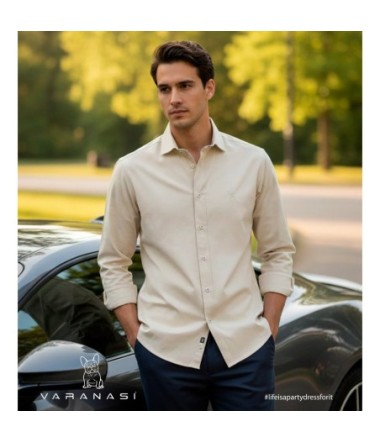 CAMISA CABALLERO MANGA LARGA VARANASI