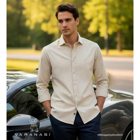 CAMISA CABALLERO MANGA LARGA VARANASI