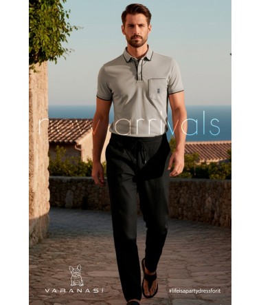 PLAYERA TIPO POLO CABALLERO VARANASI