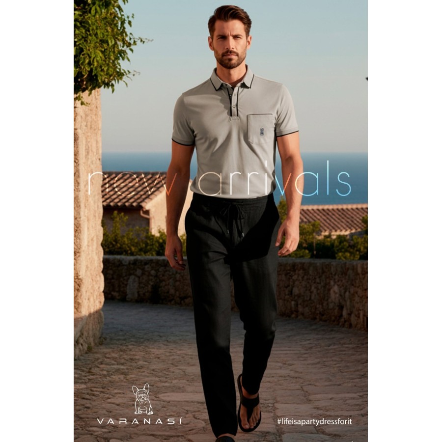 PLAYERA TIPO POLO CABALLERO VARANASI