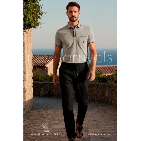 PLAYERA TIPO POLO CABALLERO VARANASI