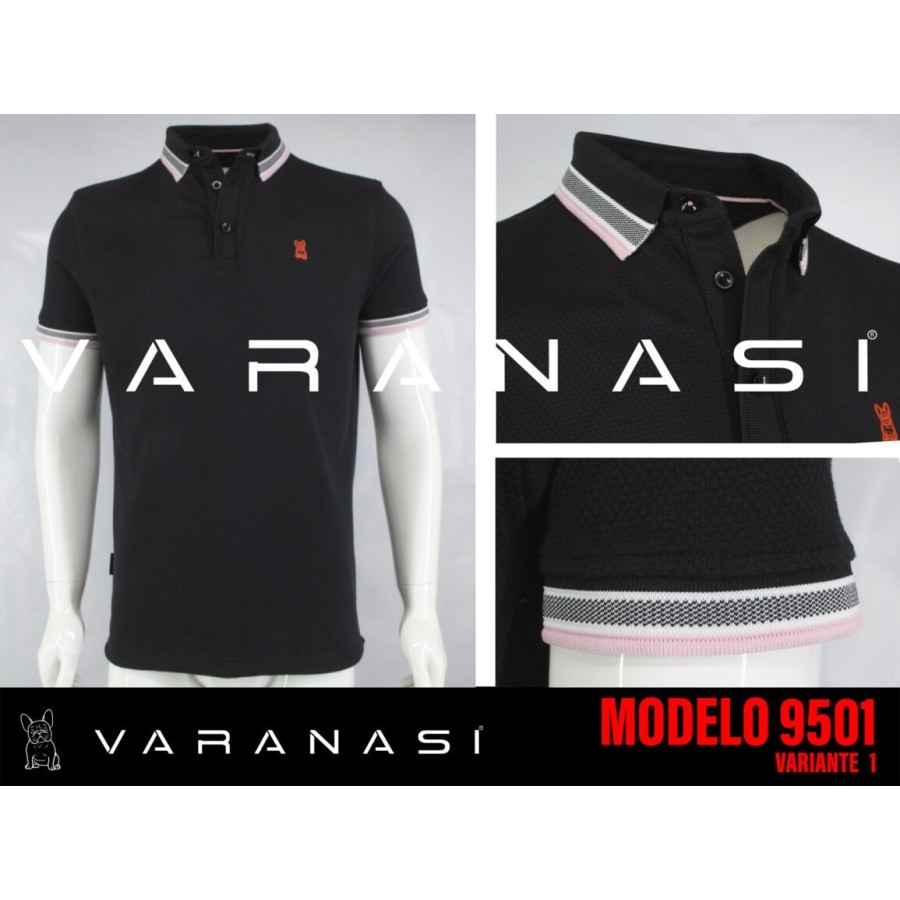 PLAYERA TIPO POLO CABALLERO VARANASI