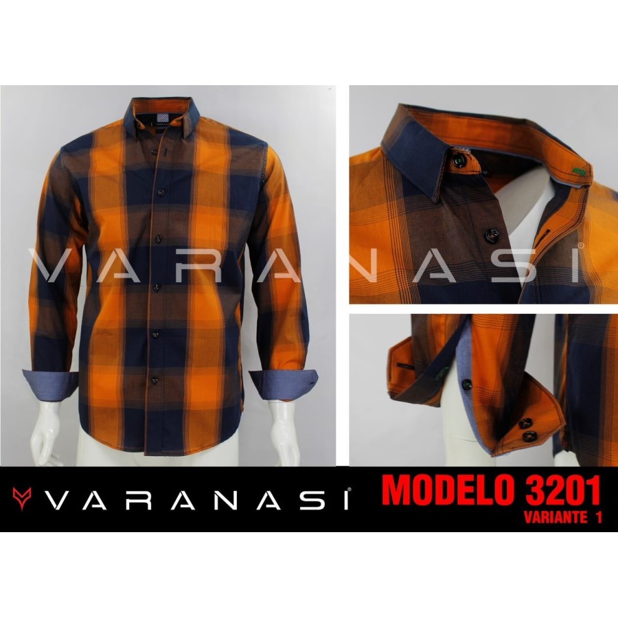 CAMISA CABALLERO MANGA LARGA VARANASI
