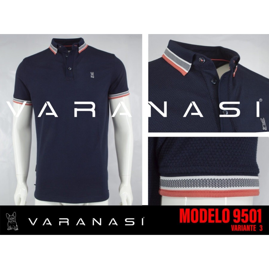 PLAYERA TIPO POLO CABALLERO VARANASI