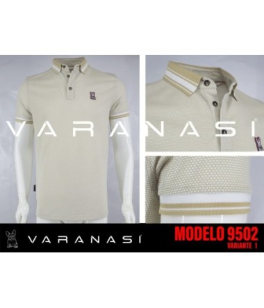 PLAYERA TIPO POLO CABALLERO VARANASI