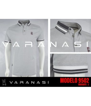 PLAYERA TIPO POLO CABALLERO VARANASI