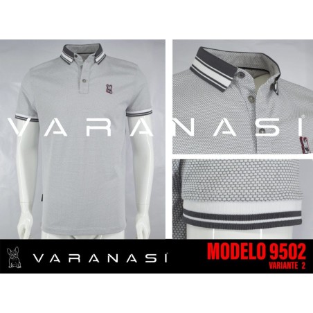 PLAYERA TIPO POLO CABALLERO VARANASI