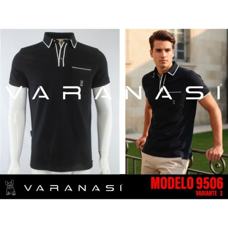 PLAYERA TIPO POLO CABALLERO VARANASI