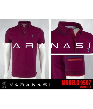PLAYERA TIPO POLO CABALLERO VARANASI