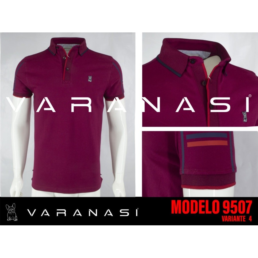 PLAYERA TIPO POLO CABALLERO VARANASI