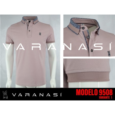 PLAYERA TIPO POLO CABALLERO VARANASI