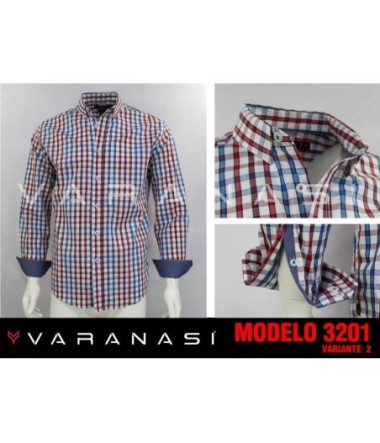 CAMISA CABALLERO MANGA LARGA VARANASI