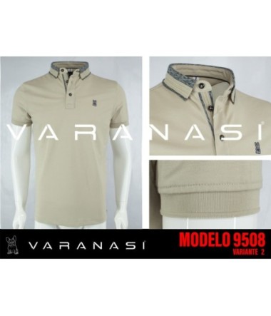 PLAYERA TIPO POLO CABALLERO VARANASI