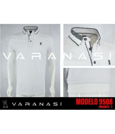 PLAYERA TIPO POLO CABALLERO VARANASI