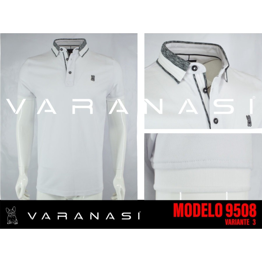 PLAYERA TIPO POLO CABALLERO VARANASI