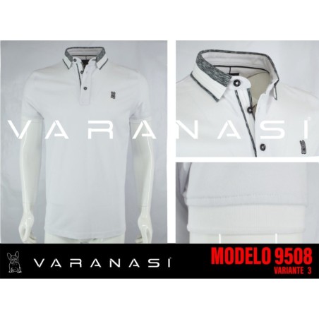 PLAYERA TIPO POLO CABALLERO VARANASI