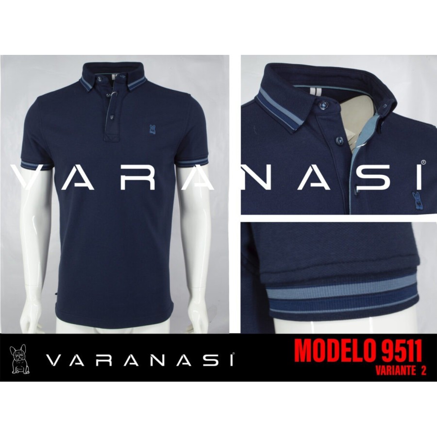 PLAYERA TIPO POLO CABALLERO VARANASI