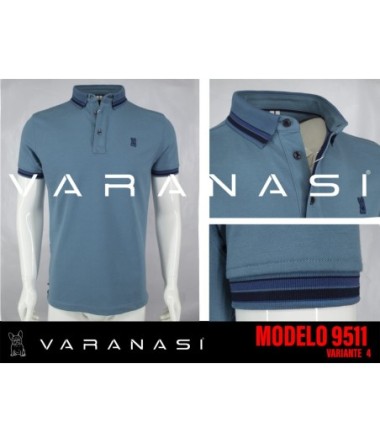 PLAYERA TIPO POLO CABALLERO VARANASI