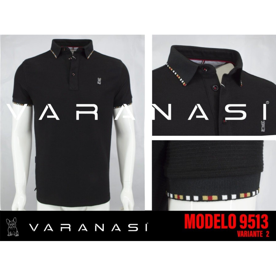 PLAYERA TIPO POLO CABALLERO VARANASI