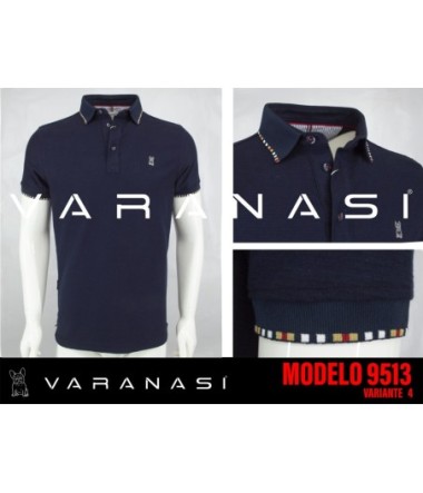 PLAYERA TIPO POLO CABALLERO VARANASI