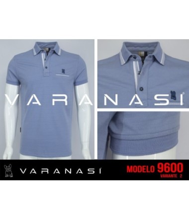 PLAYERA TIPO POLO CABALLERO VARANASI
