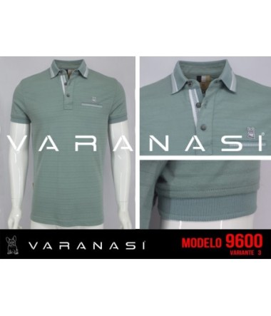 PLAYERA TIPO POLO CABALLERO VARANASI
