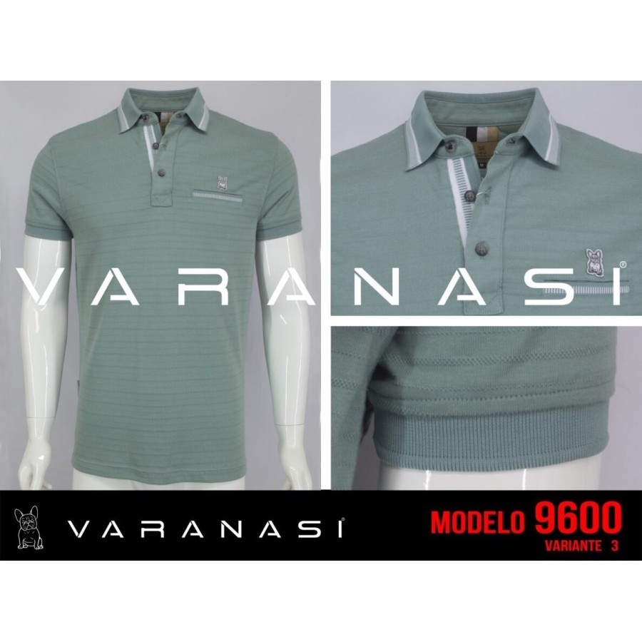 PLAYERA TIPO POLO CABALLERO VARANASI