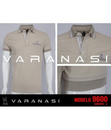 PLAYERA TIPO POLO CABALLERO VARANASI