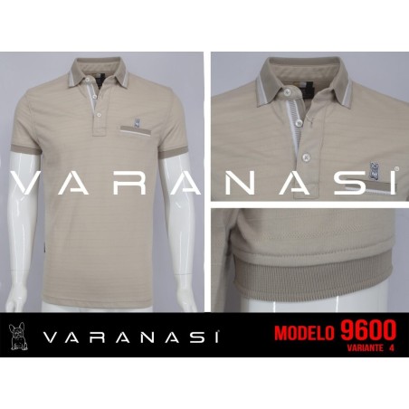 PLAYERA TIPO POLO CABALLERO VARANASI