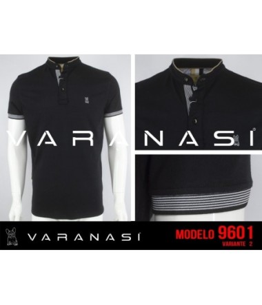PLAYERA TIPO POLO CABALLERO VARANASI