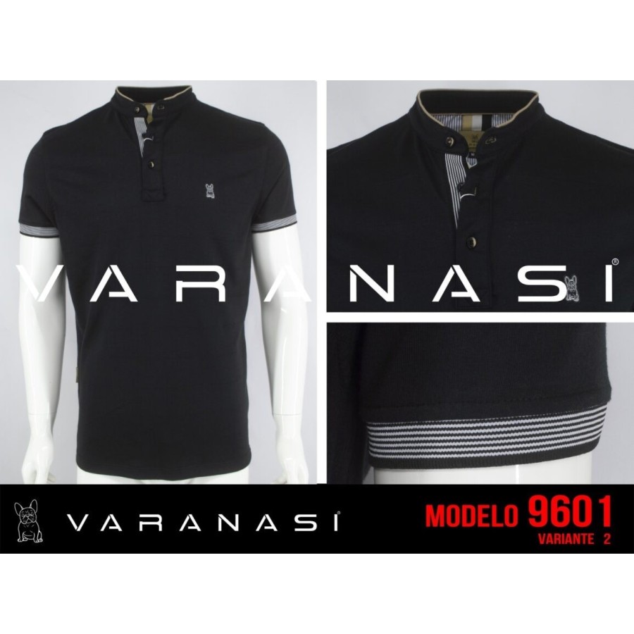 PLAYERA TIPO POLO CABALLERO VARANASI