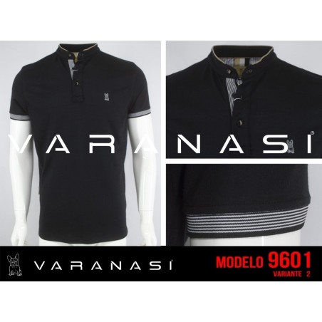 PLAYERA TIPO POLO CABALLERO VARANASI
