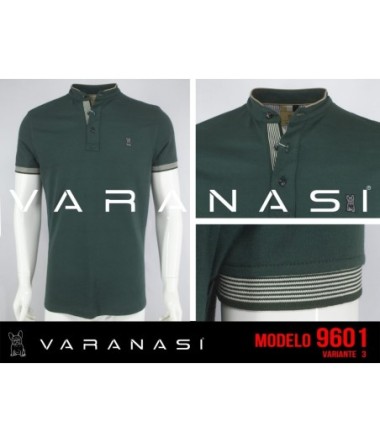 PLAYERA TIPO POLO CABALLERO VARANASI